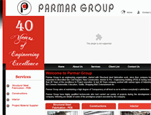 Tablet Screenshot of parmargroup.net